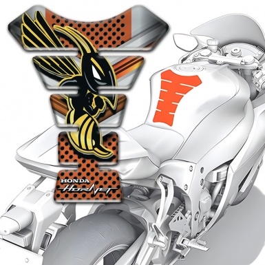 Honda Tank Protector Copper Color Motif Hornet Logo 
