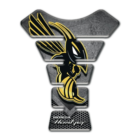 Honda Tank Pad Protector Hornet Logo Scratched Plate Background 