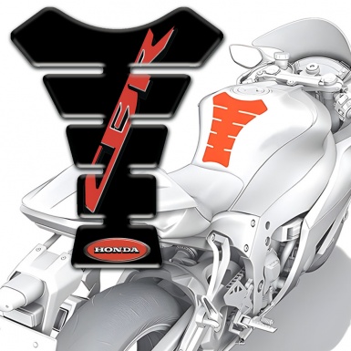 Honda Tank Pad Motorbike CBR Style Black Base 