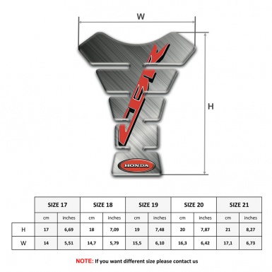 Honda Tank Protector CBR Edition matt Grey Base 