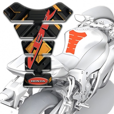 Honda Tank Pad Motorbike Center Rhombus Design CBR Edition 