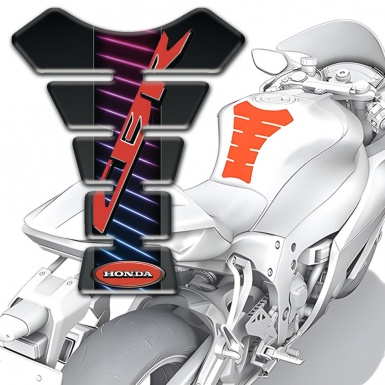 Honda  Tank Pad Motorbike Neon Lines Design CBR Style 