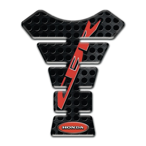 Honda Tank Protector Perforated Black Background and CBR Logo 