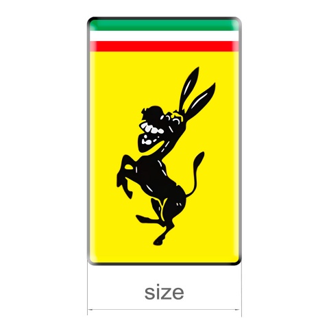 Ferrari Badge Emblem Donkey Logo Left Side