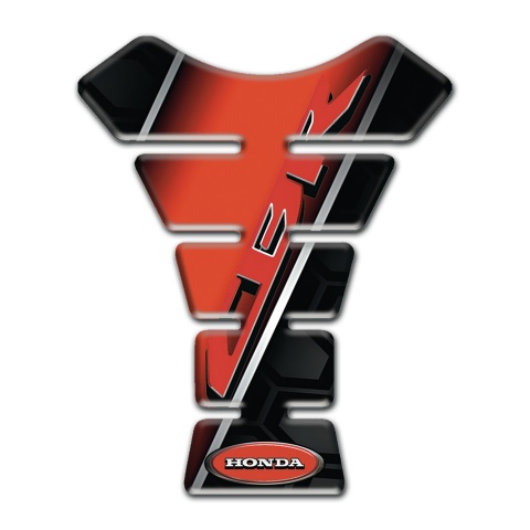 Honda Tank Pad Motorbike CBR Style Black Red Print 