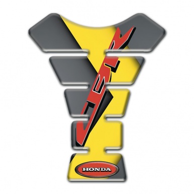 Honda Tank Fuse Grey Yellow Background with CBR Logo 