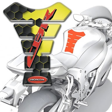 Honda Tank Protector Honeycomb Design CBR Logo