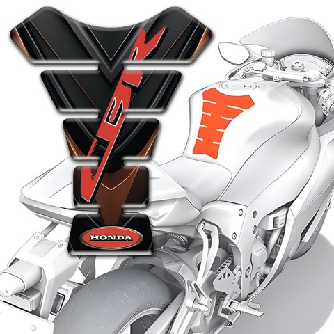 Honda Tank Pad Protector Black Brown Base CBR Style 