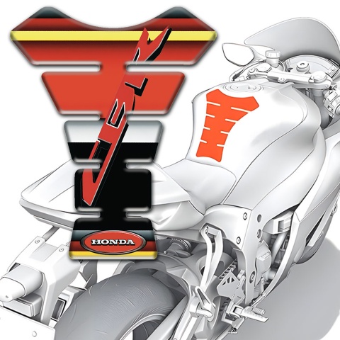 Honda Tank Pad Motorbike Multicolored Edition CBR Logo 