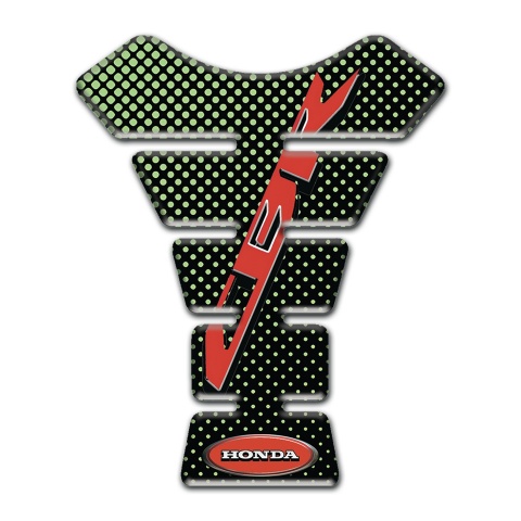 Honda Tank Guard Pads Green Dots base CBR Logo 