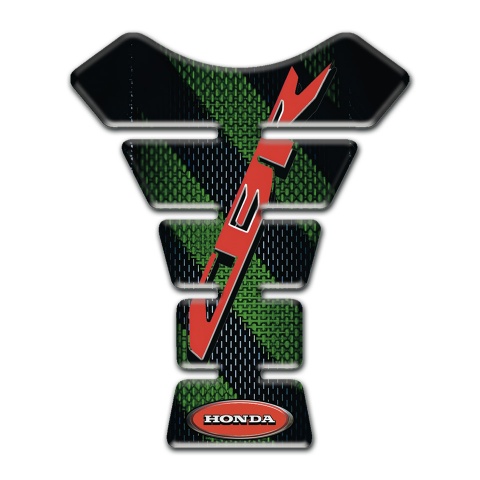 Honda Tank Fuse Green Bands Design Cbr Logo 
