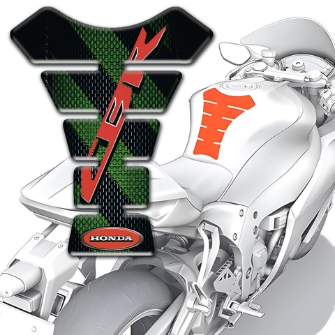 Honda Tank Fuse Green Bands Design Cbr Logo 
