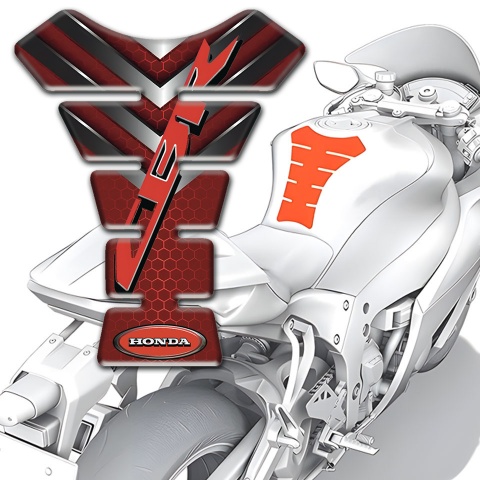 Honda Tank Pad Protector Red Design CBR Style 