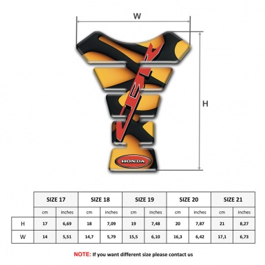 Honda Tank Protector Tank Protector CBR logo 