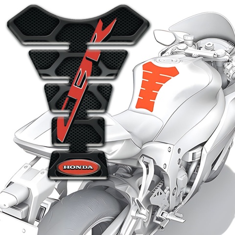 Honda Tank Pad Protector Black with Grey patterns CBR Style 