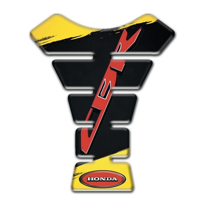 Honda Tank Pad Motorbike Yellow Black paints Base CBR Logo 