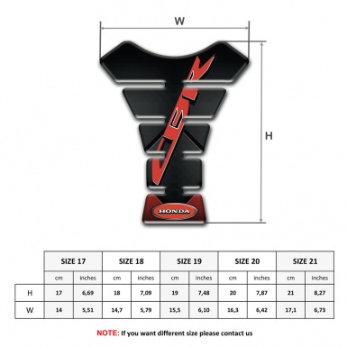 Honda Tank Pad Protector CBR Version 