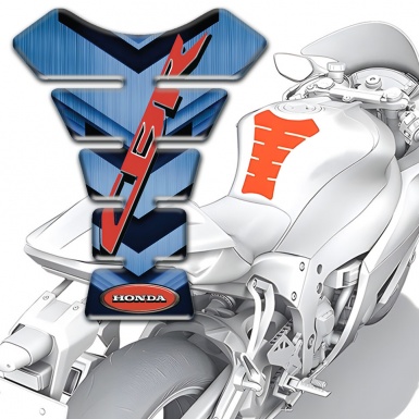 Honda Tank Protector Blue Nuance Base Red CBR Logo 