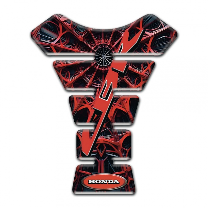 Honda Tank Protector 3D Red Spider Web Design CBR Style 