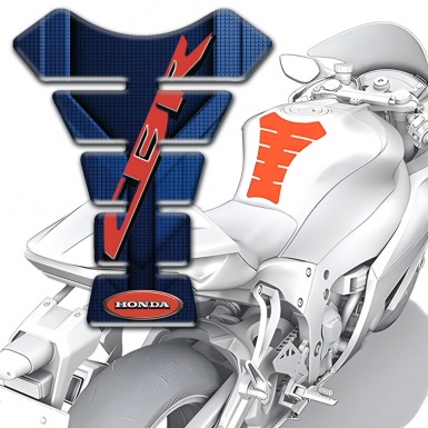 Honda Tank Guard Pads Dark Blue Details Design CBR Style 