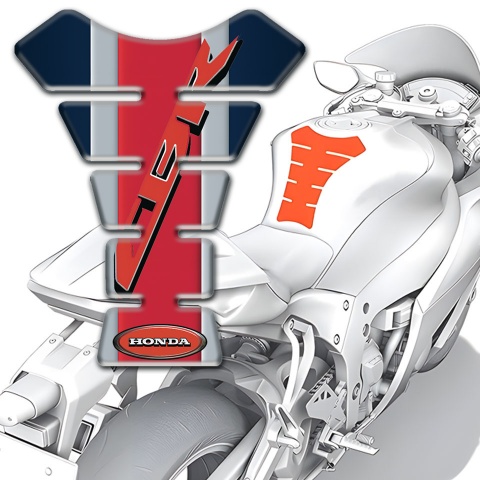 Honda Tank Pad Motorbike Red Cbr Logo Silicone Sticker 