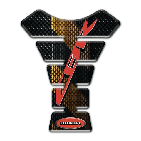 Honda Tank Pad Protector Brown Black Print Red CBr Logo 