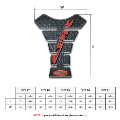 Honda Tank Guard Pads Rough Surface Effect CBR Logo 