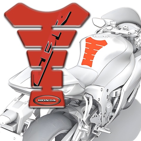 Honda Tank Pad Motorbike Red vPrint CBR Style 