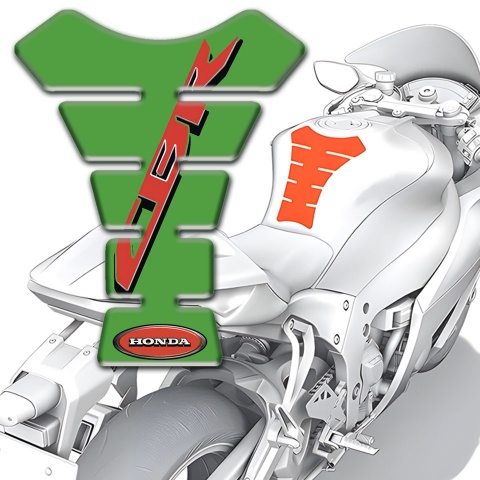 Honda Tank Pad Motorbike Green Style CBR Logo 