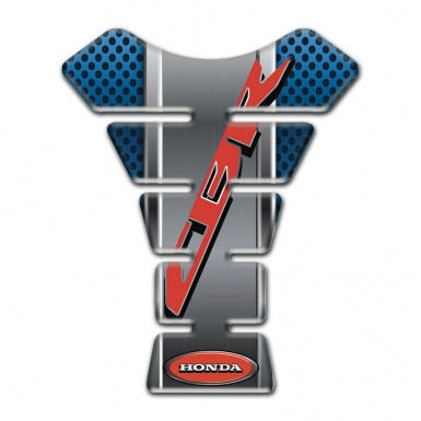 Honda Tank Pad Protector Blue Perforated Design CBR Style