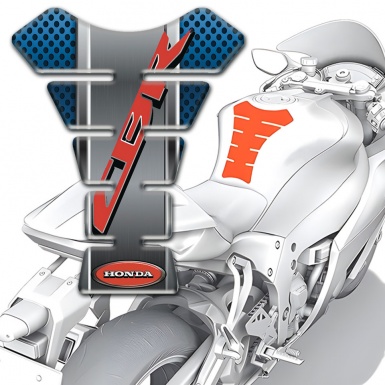Honda Tank Pad Protector Blue Perforated Design CBR Style