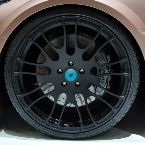 BMW Hamann Wheel Center Cap Domed Stickers Blue Line
