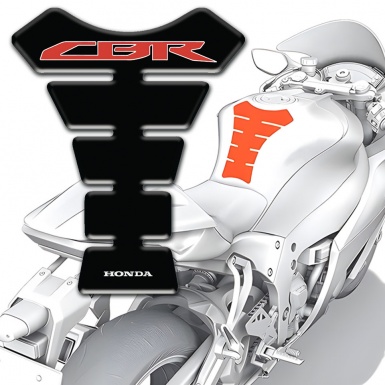 Honda CBR Style Tank Guard Pads Black Design 
