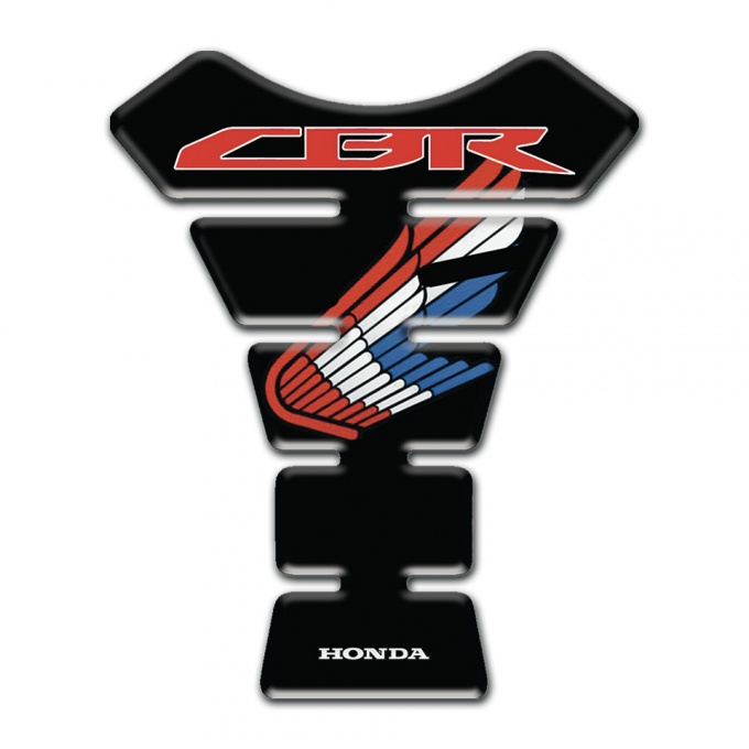 Honda Tank Pad Motorbike CBR Edition Wings Logo Stayle Black design 