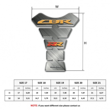 Honda Tank Guard Pads Matt effect Base RR Edition 