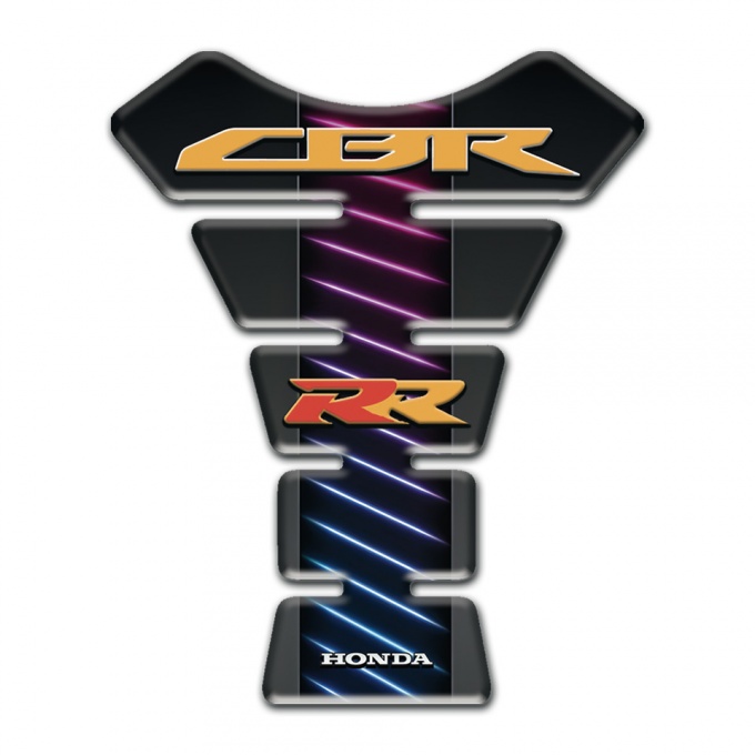Honda Tank Guard Pads Neon Lines Base Effect CBR RR logo 