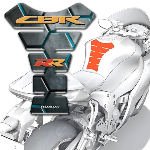 Honda Tank Pad Motorbike RR Style 3D Figures Design 