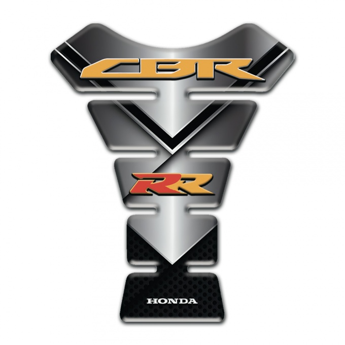 Honda Tank Guard Pads Metal Shield Design CBR RR Logo 