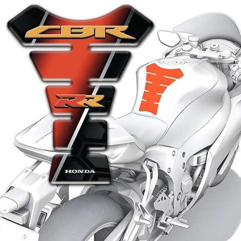 Honda Tank Protector Orange Black Design CBR RR Type 