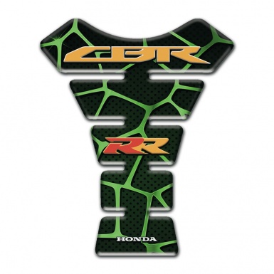 Honda Tank Fuse Black with Green Patterns Design CBR RR Style 