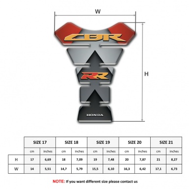 Honda Tank Protector Racing Edition Stylish RR Logo 