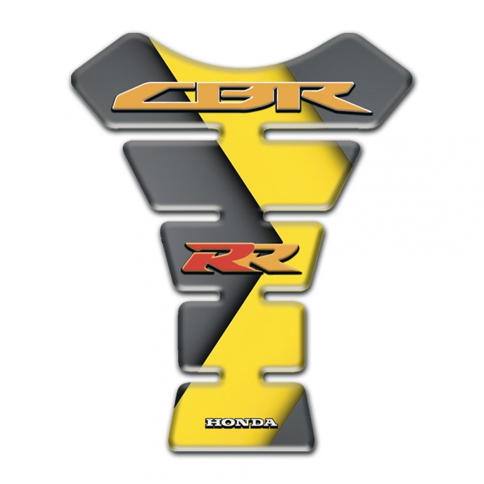 Honda Tank Pad Motorbike Grey Yellow Background RR Type 