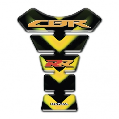 Honda Tank Pad Protector Yellow V Shape Decopration CBR RR Logo 