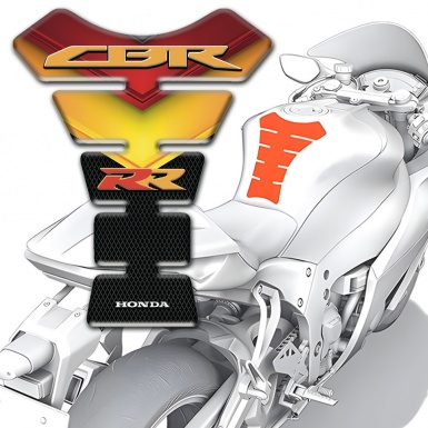 Honda Tank Guard Pads Fire Design CBR RR logo 