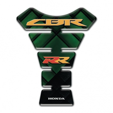 Honda Tank Pad Protector Green Black Base Fire Logo Style 