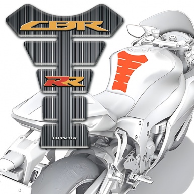 Honda Tank Pad Motorbike Grey with White Stripes Base RR Edition 