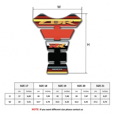 Honda Tank Protector Multicolored Style RR Edition 