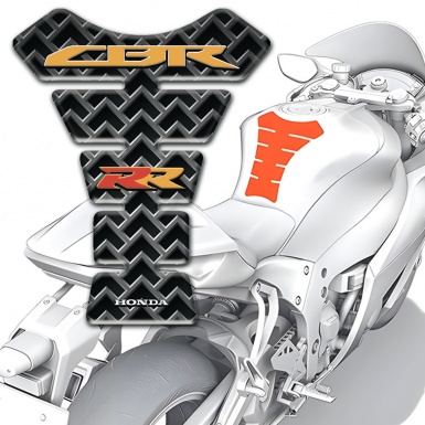 Honda Tank Fuse Metal Grid Effect CBR RR Style 