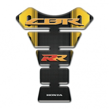 Honda Tank Pad Motorbike High End Black Yellow Base Style RR Edition 
