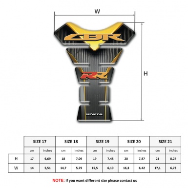 Honda Tank Fuse CBR RR style Stylish Yellow Grey Design Base 